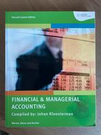 Actief Financial & Managerial Accounting, Boeken, Studieboeken en Cursussen, Johan kloosterman, Zo goed als nieuw, Beta, HBO