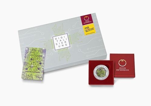 Oostenrijk 2025 Set: 25 euro munt + Crypto Stamp, limited ed, Postzegels en Munten, Munten | Europa | Euromunten, Setje, Overige waardes