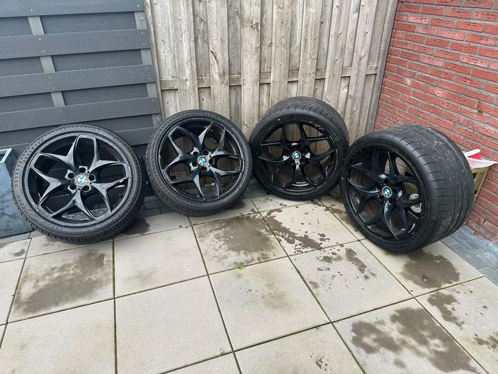 Breedset BMW X5 met zgan zomerbanden, Auto-onderdelen, Banden en Velgen, Band(en), Zomerbanden, 21 inch, 325 mm, Personenwagen