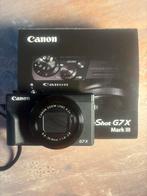 Canon PowerShot G7X Mark III - ANTWERPEN, Audio, Tv en Foto, Fotocamera's Digitaal, Canon, Compact, Zo goed als nieuw, 4 t/m 7 keer