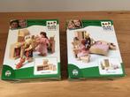 Houten poppenhuis meubels/ slaapkammer en keuken / Plan Toys, Ophalen of Verzenden, Zo goed als nieuw, Meubelstuk of Keukentje