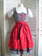 tiroler dirndl jurk schort en blouse maat 38 nr QQ 791, Maat 38/40 (M), Carnaval, Verzenden, Zo goed als nieuw