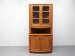 Vintage Deense Hoekkast | Dyrlund | Teak, Huis en Inrichting, ., Glas, Dyrlund, 50 tot 100 cm