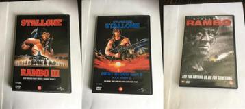 sylvester stallone dvd rambo 2 3 4 collectie beschikbaar voor biedingen