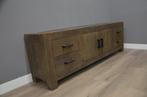 tv meubel 200 cm robuust 4 lades, Verzenden, Nieuw, 200 cm of meer, Metaal