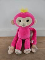 Roze knuffel aap - sprekend, Ophalen of Verzenden, Gebruikt, Overige typen