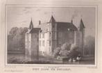 Het Slot te Zuilen - Zuylen in Utrecht Litho 1846, Antiek en Kunst, Ophalen of Verzenden