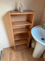 Houten Boekenkast - Smal Model, Met plank(en), Minder dan 50 cm, Gebruikt, 100 tot 150 cm