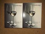 4 CrystaLounge witte wijnglazen, Huis en Inrichting, Keuken | Servies, Glas of Glazen, Nieuw, Ophalen of Verzenden, Glas