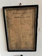 Frans certificaat Napoleon regiment infanterie frankrijk, Ophalen of Verzenden, Landmacht, Overige gebieden