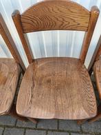 6 Eiken Stoelen - Setprijs!, Huis en Inrichting, Stoelen, Ophalen, Gebruikt, Bruin, Klassiek