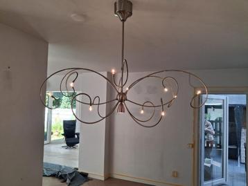 moderne hang lamp plafondlamp  zilver grijs woonkamerlamp beschikbaar voor biedingen