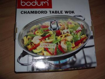 Bodum chambord table wok Nieuw ! pan beschikbaar voor biedingen