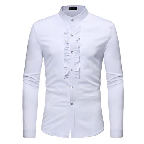 Heren wit smoking overhemd tuxedo pak hemd mannen bruiloft, Kleding | Heren, Overhemden, Nieuw, Wit, Verzenden