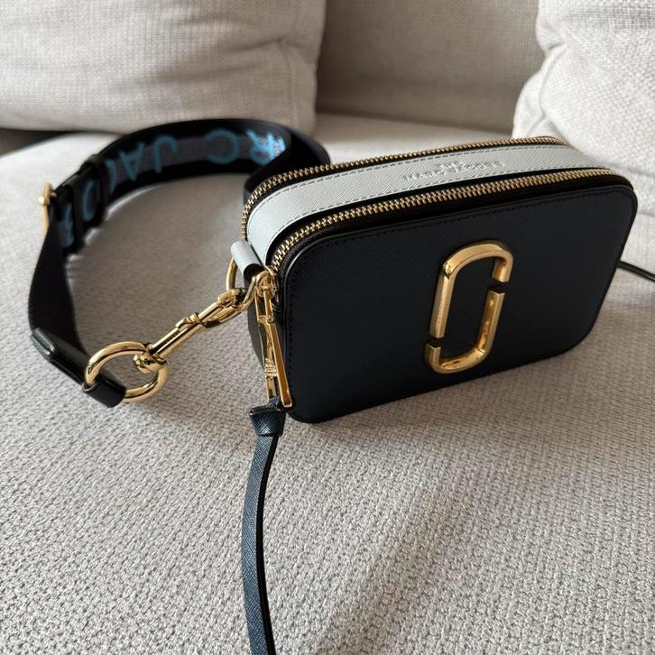 Marc Jacobs ~ The Snapshot Bag ~ Blauw, Sieraden, Tassen en Uiterlijk, Tassen | Schoudertassen, Zo goed als nieuw, Blauw, Ophalen of Verzenden