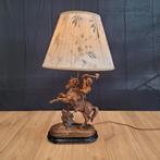 Antieke grote lamp van ruiter met bijl, Ophalen of Verzenden