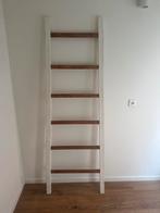 Decoratieve Houten Ladder - Wit, Doe-het-zelf en Verbouw, Ladders en Trappen, Ophalen of Verzenden, Zo goed als nieuw, Ladder