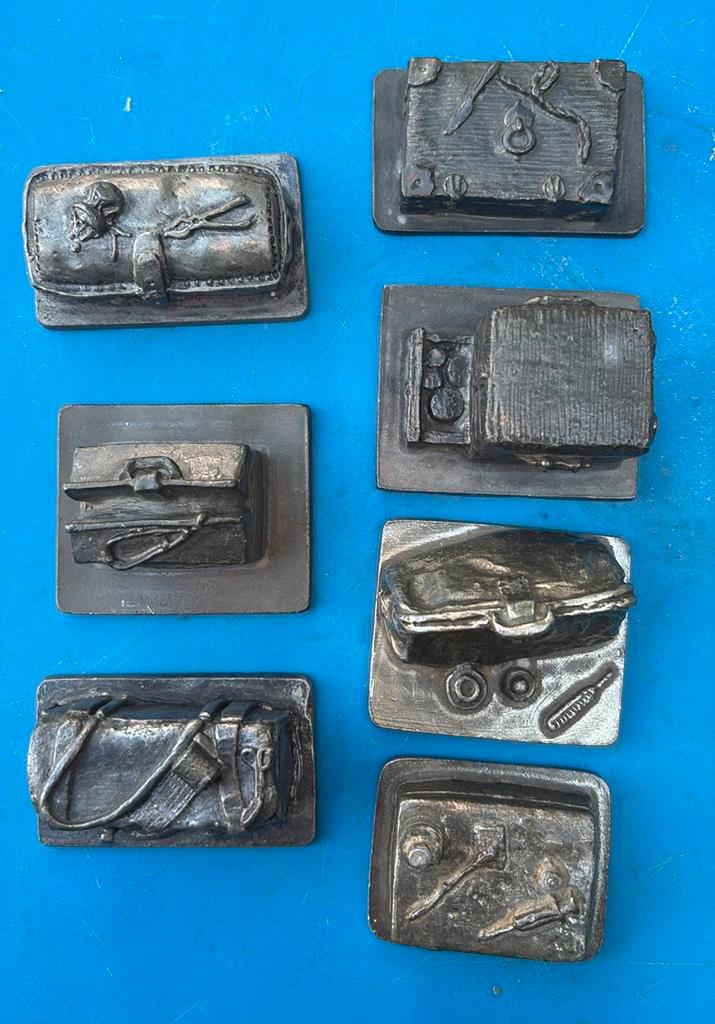 DOKTERSTASSEN 8x, Antiek en Kunst, Antiek | Tin, Ophalen