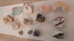 13 kristallen en dinosaurusbot. Bergkristal,Toermalijn, o.a., Verzamelen, Ophalen of Verzenden