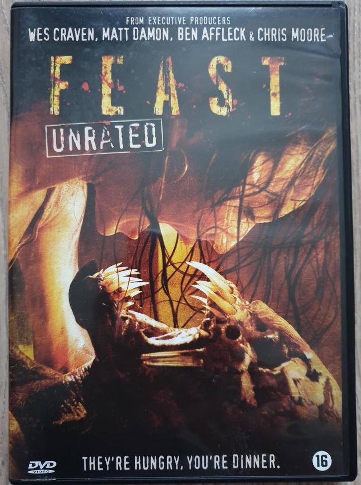 DVD met film Feast (2005), Cd's en Dvd's, Dvd's | Horror, Zo goed als nieuw, Overige genres, Vanaf 16 jaar, Ophalen of Verzenden