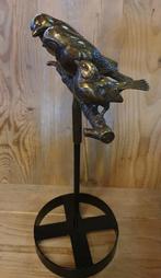 4 VOGELS OP TAK / FAMILIE / bronzen tuinbeeld, Nieuw, Info@huisentuindecoratiemarie.nl, Huis en tuin decoratie marie, Peize