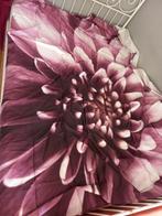 Dekbedovertrek bloemen paars 200x200/220cm Heckett & Lane, Ophalen of Verzenden, Paars, Dekbedovertrek, Nieuw