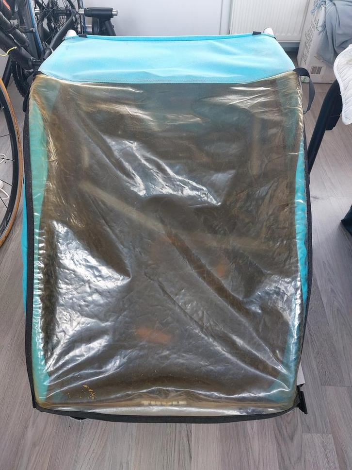 Thule coaster XT fietskar - 2 kinderen met fietskoppelstuk, Fietsen en Brommers, Fietsaccessoires | Aanhangers en Karren, Gebruikt