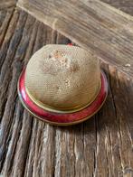 Vintage Speldenkussen met emaille rand, Ophalen of Verzenden