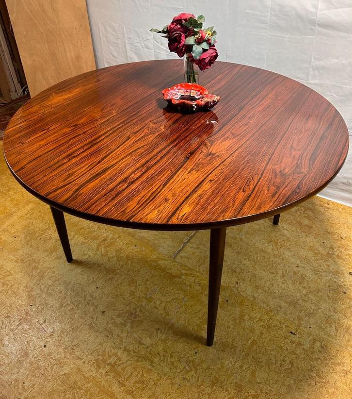 Gratis bezorging!Mid century retro Deens Design eettafel1960, Huis en Inrichting, Tafels | Eettafels, Gebruikt, 50 tot 100 cm
