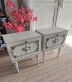 Vintage Nachtkastjes - Set van 2, Huis en Inrichting, Ophalen, Gebruikt, 55 tot 70 cm, 45 tot 65 cm