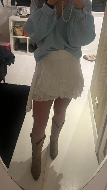 Witte embroidery overslag rok van Neo Noir beschikbaar voor biedingen