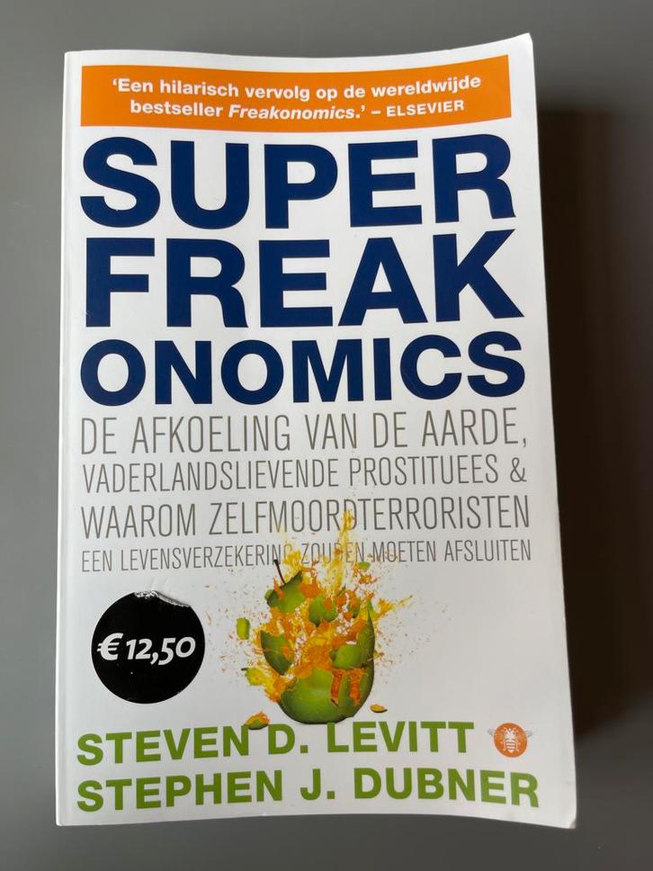 SuperFreakonomics - Levitt & Dubner, Boeken, Economie, Management en Marketing, Gelezen, Economie en Marketing, Ophalen of Verzenden