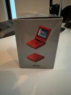 Gameboy advance sp rood in doos met opbergkistje, Spelcomputers en Games, Spelcomputers | Nintendo Game Boy, Ophalen, Gebruikt