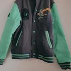 Vintage Varsity Jacket - Maat M - Blauw/Groen, Kleding | Heren, Maat 52/54 (L), Onbekend, Blauw, Ophalen of Verzenden