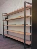 Industrieel Wandrek Staal & Eiken - Stoer Design, Ophalen, Zo goed als nieuw
