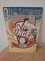 Singer naaimachine reclameplaat, Verzamelen, Ophalen of Verzenden, Gebruikt