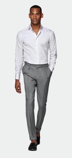 Suitsupply  overhemd lichtgrijze strepen maat S, Nieuw, Grijs, Halswijdte 38 (S) of kleiner, Suitsupply