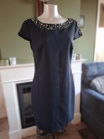 K-Design K design prachtig blauw zakelijk jurk M gratis verz, Maat 38/40 (M), K-design, Zo goed als nieuw, Knielengte