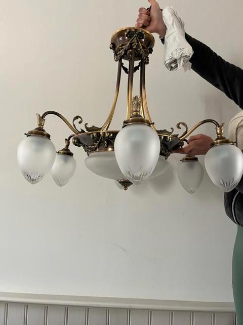 Italiaanse antieke hanglamp, Antiek en Kunst, Antiek | Lampen, Ophalen