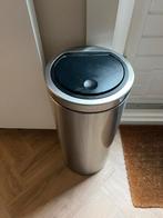 Brabantia Touch Bin 30L - Matt Steel, Ophalen, Gebruikt, 50 tot 75 cm, Rvs