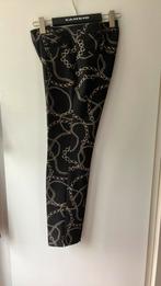 Cambio. Zwarte broek Renira met “ketting” dessin. Maat 38, Kleding | Dames, Broeken en Pantalons, Maat 38/40 (M), Cambio, Zwart