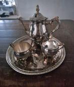 Zwaar verzilverd Theeservies met Dienblad, Ophalen of Verzenden