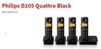 Philips Dect D205 Quattro met antwoordapparaat, Telecommunicatie, Vaste telefoons | Handsets en Draadloos, Gebruikt, 4 handsets of meer