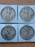 Amerika - 4 stuks half dollar, Ophalen of Verzenden, Noord-Amerika, Setje, Zilver