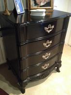 Uniek mooie Eichholtz ladekast Bohemian zwart pianolak, Ophalen, Eichholtz, Zo goed als nieuw, 3 of 4 laden