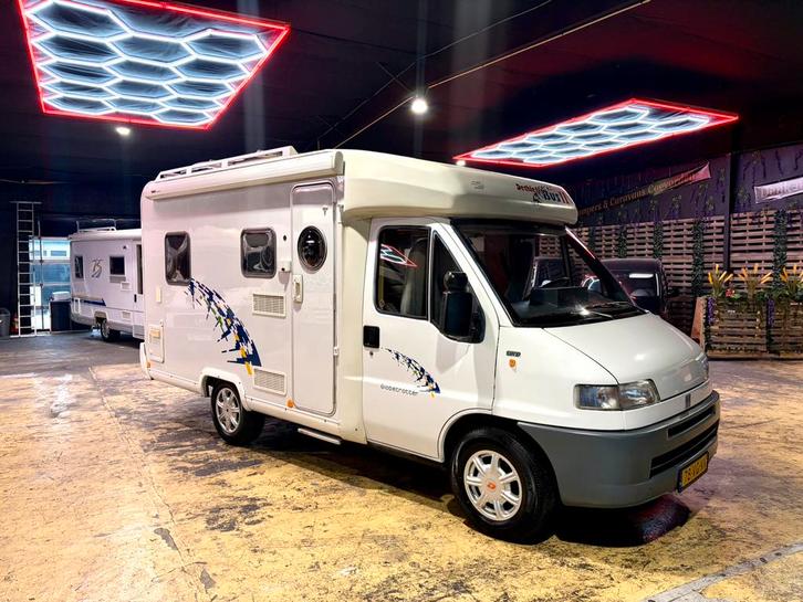 Fiat Ducato Dethleffs Globebus II # 5.5m# Solar#TV# Compact, Caravans en Kamperen, Campers, Bedrijf, tot en met 4, Half-integraal