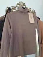 Tatuum trui met col 90% kasjmier 10% zijde Taupe licht bruin, Bruin, Verzenden, Nieuw, Lange mouw