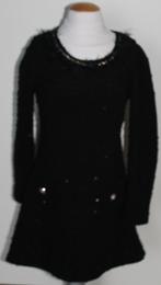 Feest jurkje zwart glitter Terstal 110, Meisje, Terstal, Ophalen of Verzenden, Zo goed als nieuw