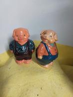 14371) 2 mooie spaar varkens  hoog 15cm, Verzamelen, Spaarpotten, Ophalen of Verzenden, Zo goed als nieuw, Dier