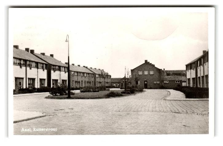 Axel, Ruiterstraat, Verzamelen, Ansichtkaarten | Nederland, Gelopen, Zeeland, 1940 tot 1960, Verzenden